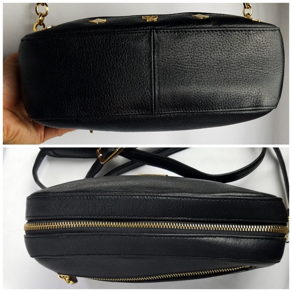 MCM Bags Sold Vintage Mcm Black Leather Crossbody Bag Poshmark
